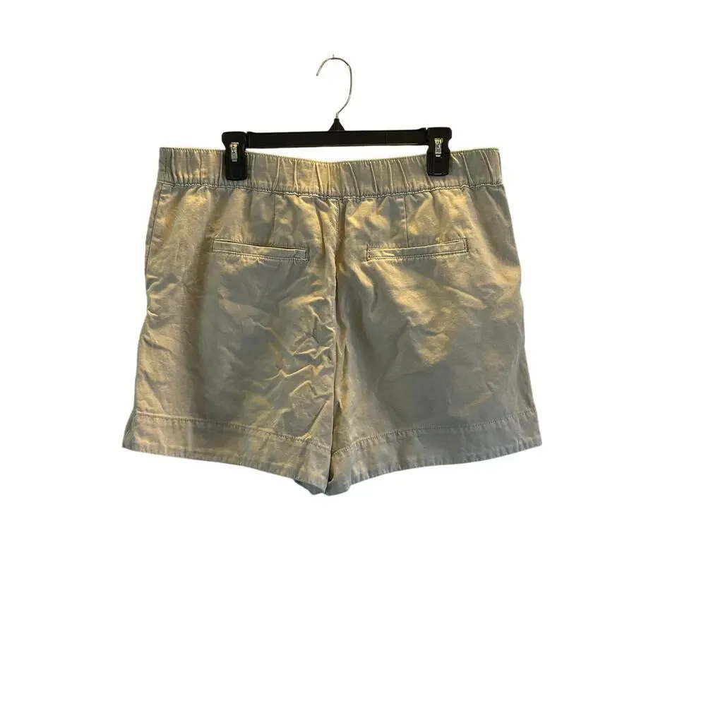 Joie cotton tan linen blend shorts Large stretchy waist